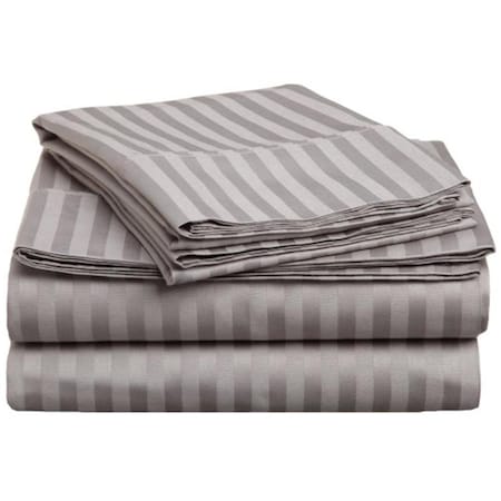Impressions 300 Full Sheet Set- Egyptian Cotton Stripe - Grey 300FLSH STGR